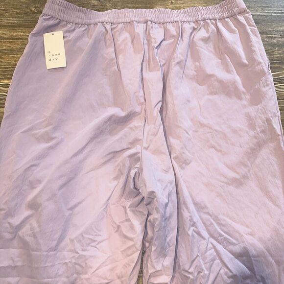 Women's High-Rise Parachute Pants - A New Day Lavender Size 17. NWT. 16 - Picture 7 of 14